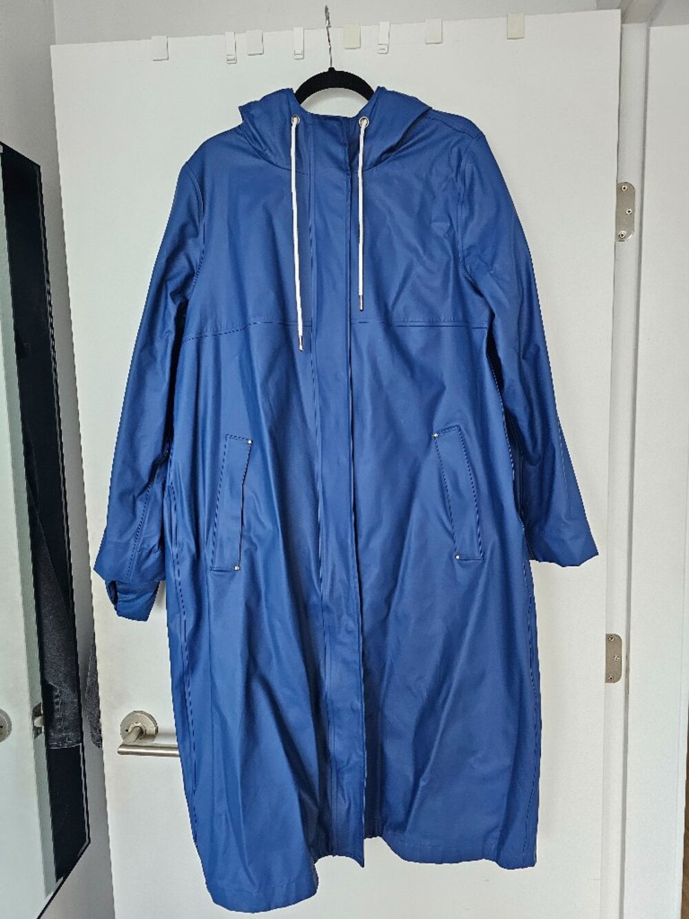 Merini Rain Coat, Peony Blue, XL